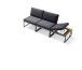 Gartenlounge-Mittelteil >Havanna< in Grau - 72x78,5x73 (BxHxT)