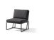Gartenlounge-Mittelteil >Havanna< in Grau - 72x78,5x73 (BxHxT)