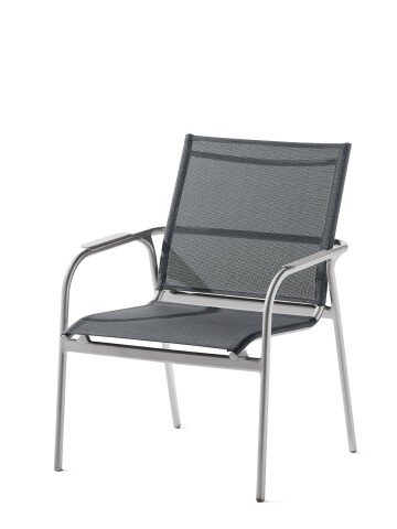Gartensessel >Sirio< in silbergrau, Kunstfasergewebe - 63x84x63cm (BxHxT)