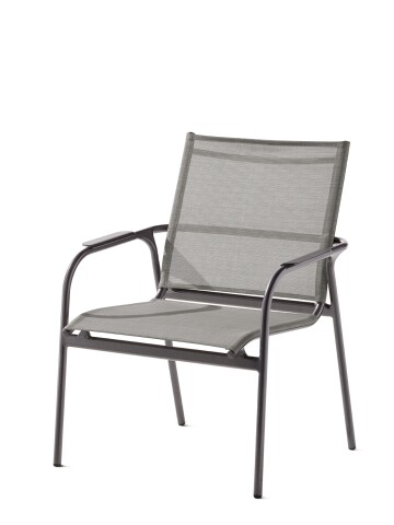 Gartensessel >Sirio< in hellgrau, Kunstfasergewebe - 63x84x63cm (BxHxT)