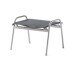 Hocker >Sirio< in silbergrau, Kunstfasergewebe - 59x44x50cm (BxHxT)