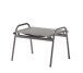 Hocker >Sirio< in hellgrau, Kunstfasergewebe - 59x44x50cm (BxHxT)