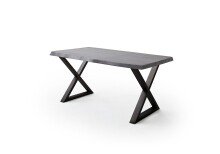 Baumkantentisch >Calabria< in Akazie grau  /...