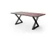 Baumkantentisch >Calabria< in Akazie walnuss/anthrazit - 180x77,5x100 (BxHxT)