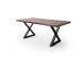 Baumkantentisch >Calabria< in Akazie walnuss/anthrazit - 220x79,5x100 (BxHxT)