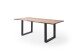 Baumkantentisch >Calabria< in Akazie natur / anthrazit - 180x76,5x90 (BxHxT)