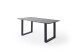 Baumkantentisch >Calabria< in Akazie grau  / anthrazit - 160x76,5x90 (BxHxT)
