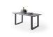 Baumkantentisch >Calabria< in Akazie grau  / anthrazit - 160x76,5x90 (BxHxT)