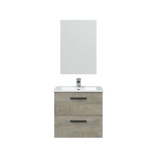 Waschbeckenunterschrank >ARUBA 60< in Alaska-Eiche - 60x57x45 (BxHxT)