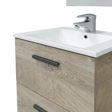 Waschbeckenunterschrank >ARUBA 60< in Alaska-Eiche - 60x57x45 (BxHxT)