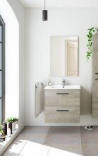 Waschbeckenunterschrank >ARUBA 60< in Alaska-Eiche...