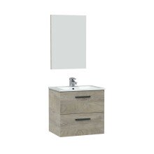 Waschbeckenunterschrank >ARUBA 60< in Alaska-Eiche...