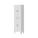 Hochschrank >ARUBA< in weiß glänzend - 60x182x29 (BxHxT)