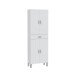Hochschrank >ARUBA< in weiß glänzend - 60x182x29 (BxHxT)