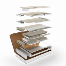 Waschbeckenunterschrank >ATHENA< in Eiche   - 80x86x45 (BxHxT)