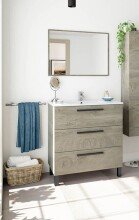 Waschbeckenunterschrank >ATHENA< in Alaska-Eiche -...