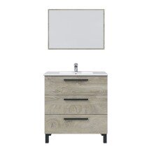 Waschbeckenunterschrank >ATHENA< in Alaska-Eiche - 80x86x45 (BxHxT)