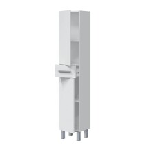 Hochschrank >ATHENA< in weiß glänzend - 35x182x31 (BxHxT)