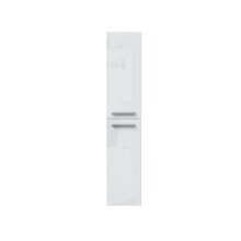 Hängeschrank >ATHENA< in Weiß lackiert / weiß glänzend - 30x150x25 (BxHxT)