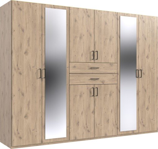 Drehtürenschrank >Dillingen< in VIKING OAK NACHBILDUNG - 270x208x58cm (BxHxT)
