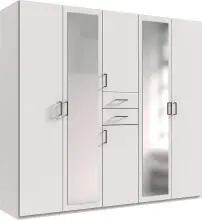 Drehtürenschrank >Dillingen< in WEISS -...