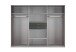 Drehtürenschrank >Dillingen< in WEISS - 270x208x58cm (BxHxT)