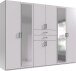 Drehtürenschrank >Dillingen< in WEISS - 270x208x58cm (BxHxT)