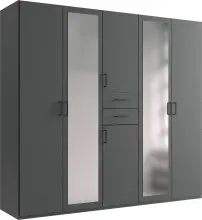 Drehtürenschrank >Dillingen< in GRAPHIT -...