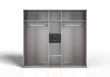 Drehtürenschrank >Dillingen< in GRAPHIT - 225x208x58cm (BxHxT)