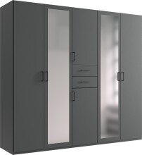 Drehtürenschrank >Dillingen< in GRAPHIT -...
