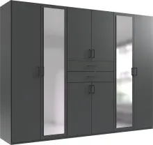 Drehtürenschrank >Dillingen< in GRAPHIT -...