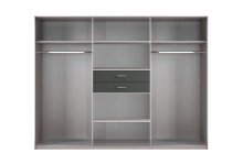 Drehtürenschrank >Dillingen< in GRAPHIT - 270x208x58cm (BxHxT)