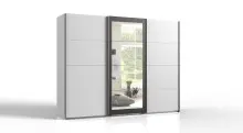 Schwebetürenschrank >Minden< in WEISS + RAW...