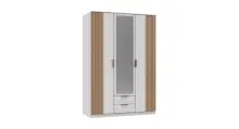 Drehtürenschrank >Rügen< in WEISS /...