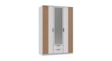 Drehtürenschrank >Rügen< in WEISS /...