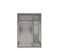 Schwebetürenschrank >Rügen< in WEISS +...
