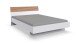 Bett >Rügen< in WEISS + AKUSTIKLAMELLEN ARTISAN NB - 146x85x210cm (BxHxT)