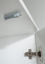 Highboard >Rügen< in WEISS + AKUSTIKLAMELLEN ARTISAN NB - 122x105x40cm (BxHxT)