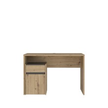 Schreibtisch >MODULTRICK< in Artisan Eiche Dekor / Grau - 110x72,7x52,7cm B/H/T