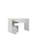 Schreibtisch >MODULTRICK< in Weiss / Artisan Eiche Dekor - 110x72,7x52,7cm (BxHxT)