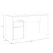 Schreibtisch >MODULTRICK< in Artisan Eiche Dekor / Grau - 140x72,7x52,7cm B/H/T