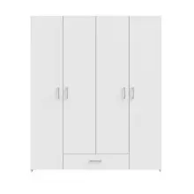 Drehtürenschrank >ECONOBOX< in Weiss  -...
