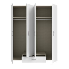 Drehtürenschrank >ECONOBOX< in Weiss  - 159,1x190,5x54,4cm (BxHxT)