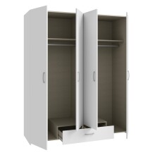 Drehtürenschrank >ECONOBOX< in Weiss  - 159,1x190,5x54,4cm (BxHxT)