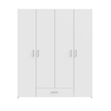 Drehtürenschrank >ECONOBOX< in Weiss  - 159,1x190,5x54,4cm (BxHxT)