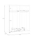 Drehtürenschrank >ECONOBOX< in Weiss  - 159,1x190,5x54,4cm (BxHxT)