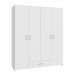 Drehtürenschrank >ECONOBOX< in Weiss  - 159,1x190,5x54,4cm (BxHxT)