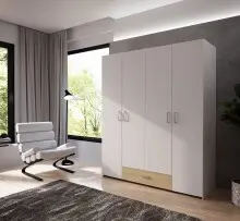 Drehtürenschrank >ECONOBOX< in Weiss  /...