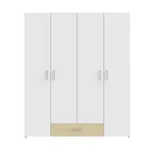 Drehtürenschrank >ECONOBOX< in Weiss  /...