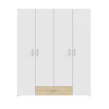 Drehtürenschrank >ECONOBOX< in Weiss  /...